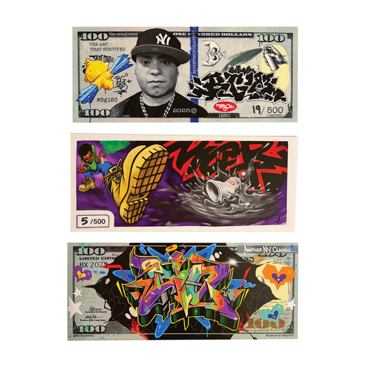 Limited Edition Tats Cru Art Bills - Set of 3