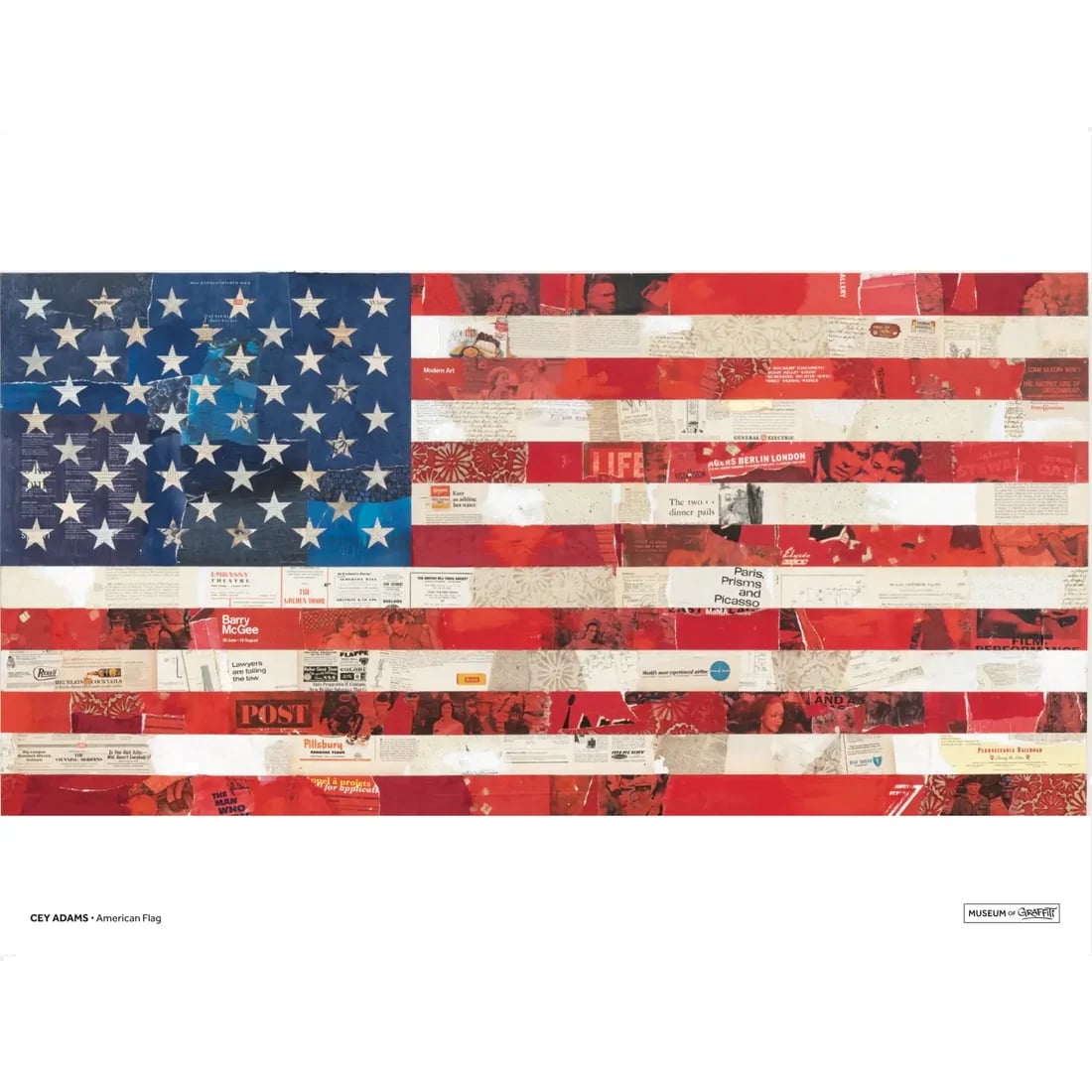 Cey Adams Flag Poster - COLOR