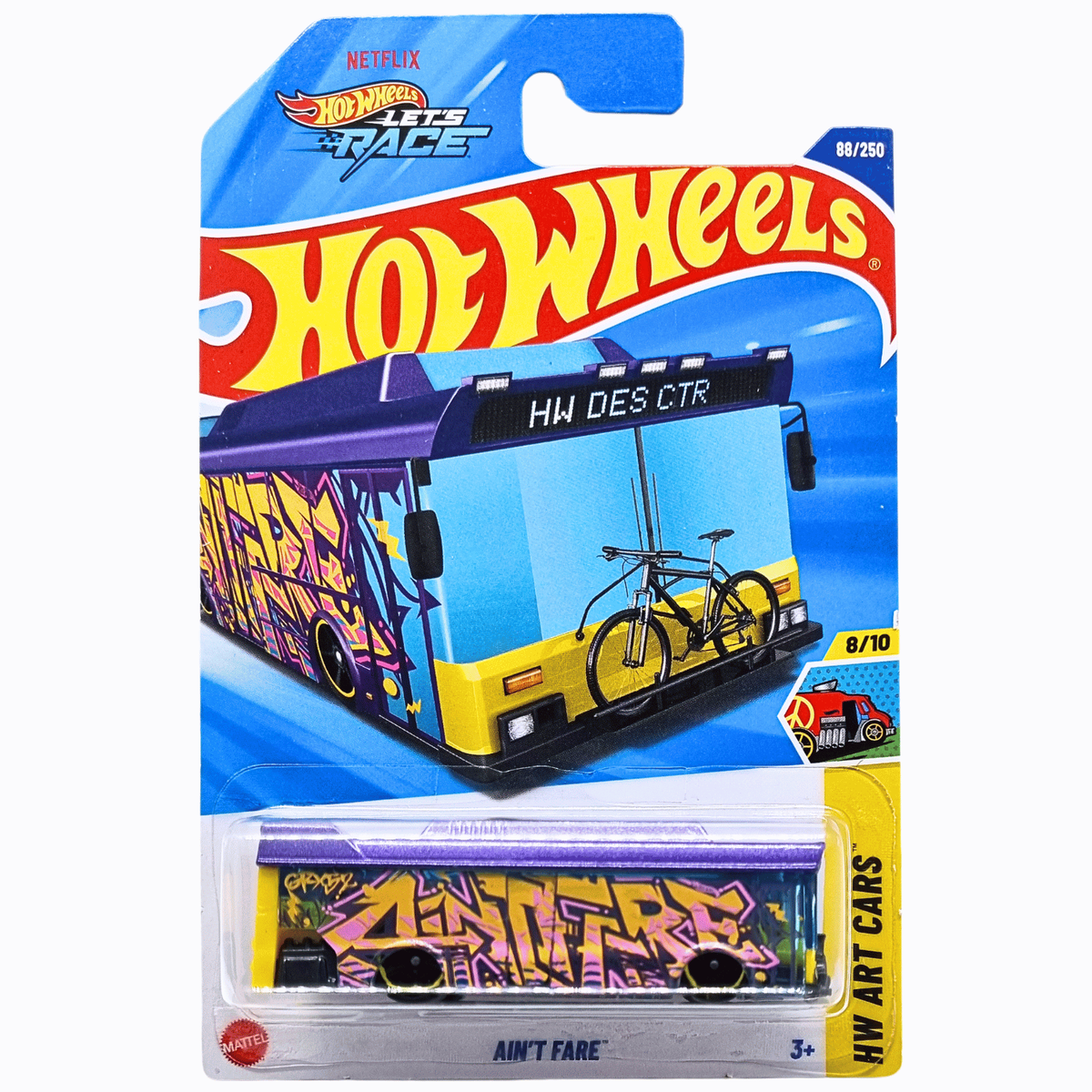 Hot Wheels 2025 'Ain't Fare' Purple Art Car