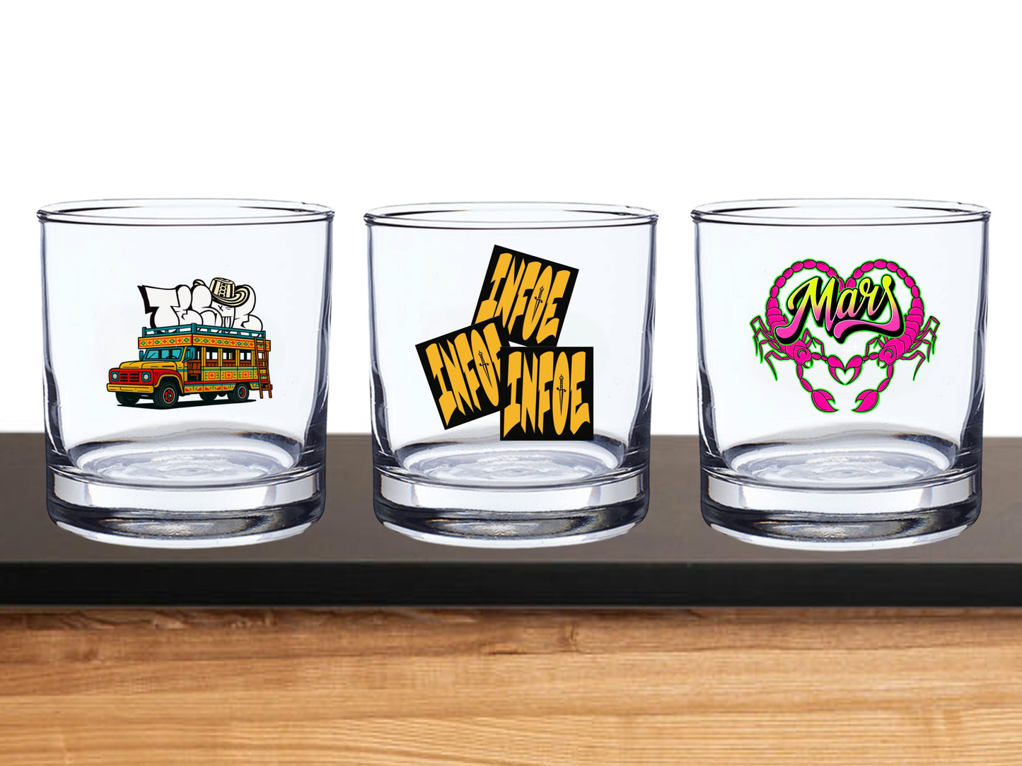 Whiskey Glass Set – Infoe, Mars, Tesoe
