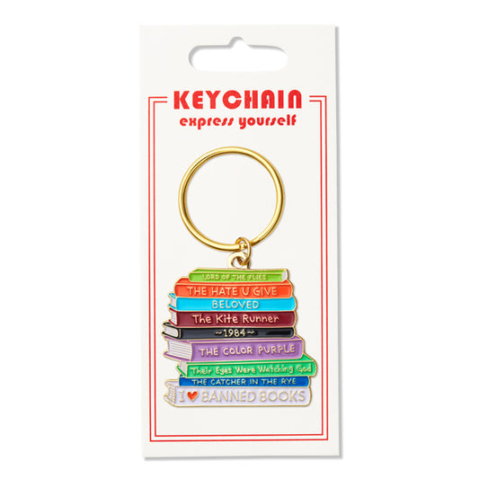 Banned Books Keychain