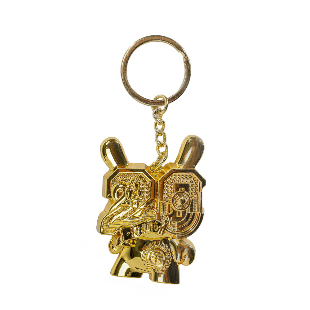 2024 CON EXCLUSIVE: 20th Anniversary Solid Metal Dunny Keychain - “Goldchrome” by Tristan Eaton (Limited Edition of 200)
