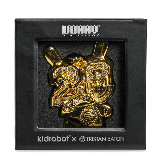 2024 CON EXCLUSIVE: 20th Anniversary Solid Metal Dunny Keychain - “Goldchrome” by Tristan Eaton (Limited Edition of 200)
