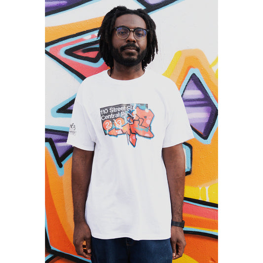 T-Kid Subway Sign Tee - White