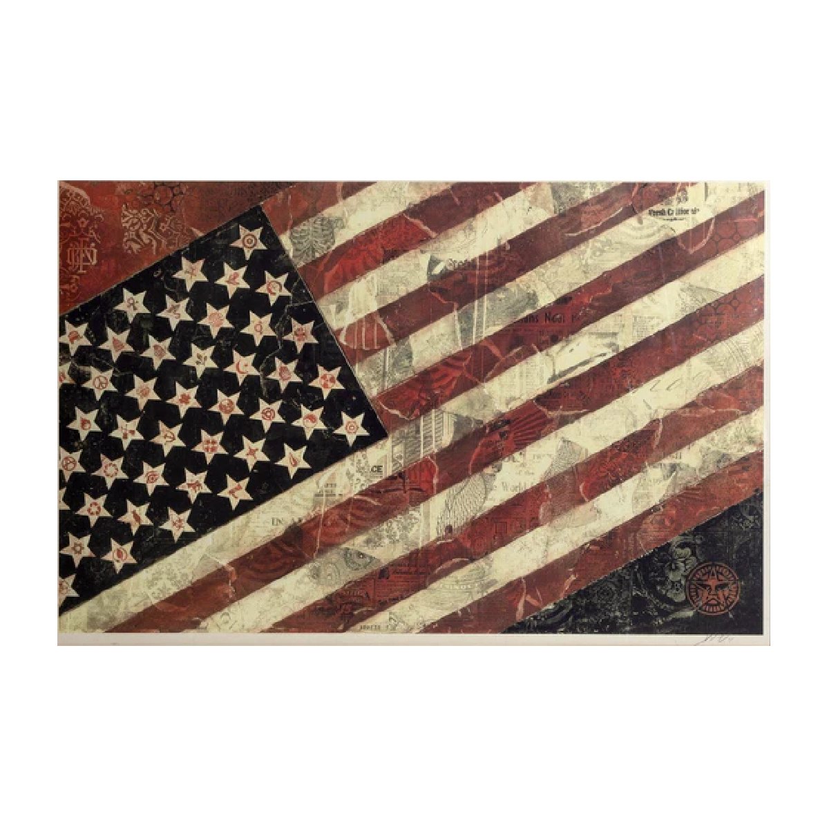 Shepard Fairey OBEY FLAG Print (2011)