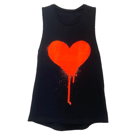 Women's Spray Heart Tank Top