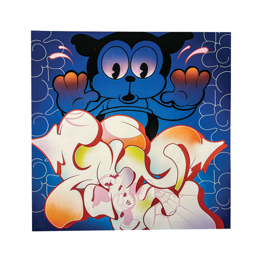 Limited Edition Embellished Giz Print