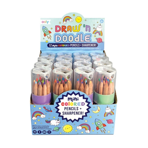 Draw 'n Doodle: Mini Colored Pencils + Sharpener