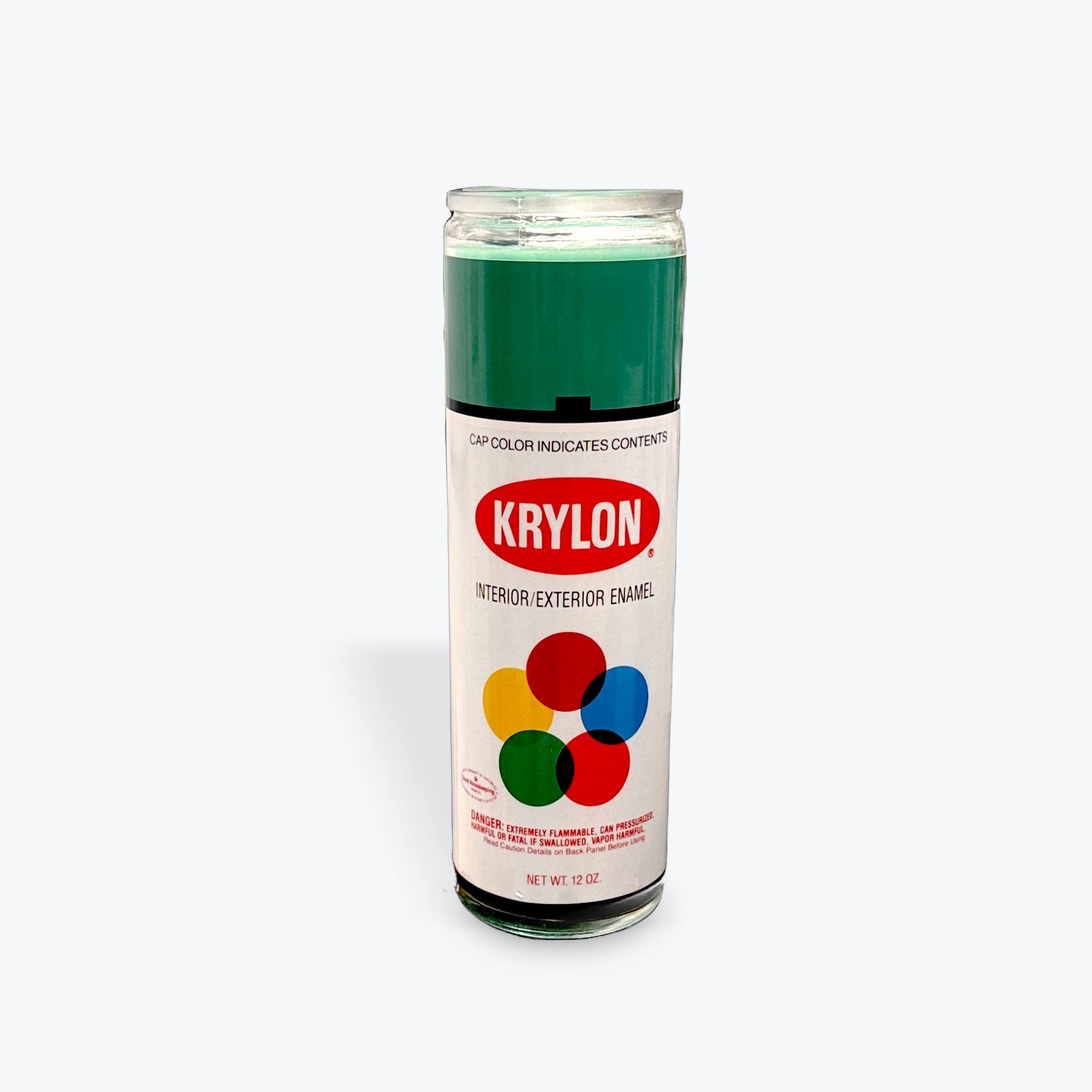 Spray Paint Prayer Candle