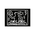 Keith Haring Dog DJ Magnet
