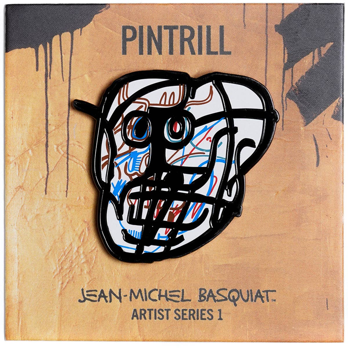 Basquiat Skull Pin
