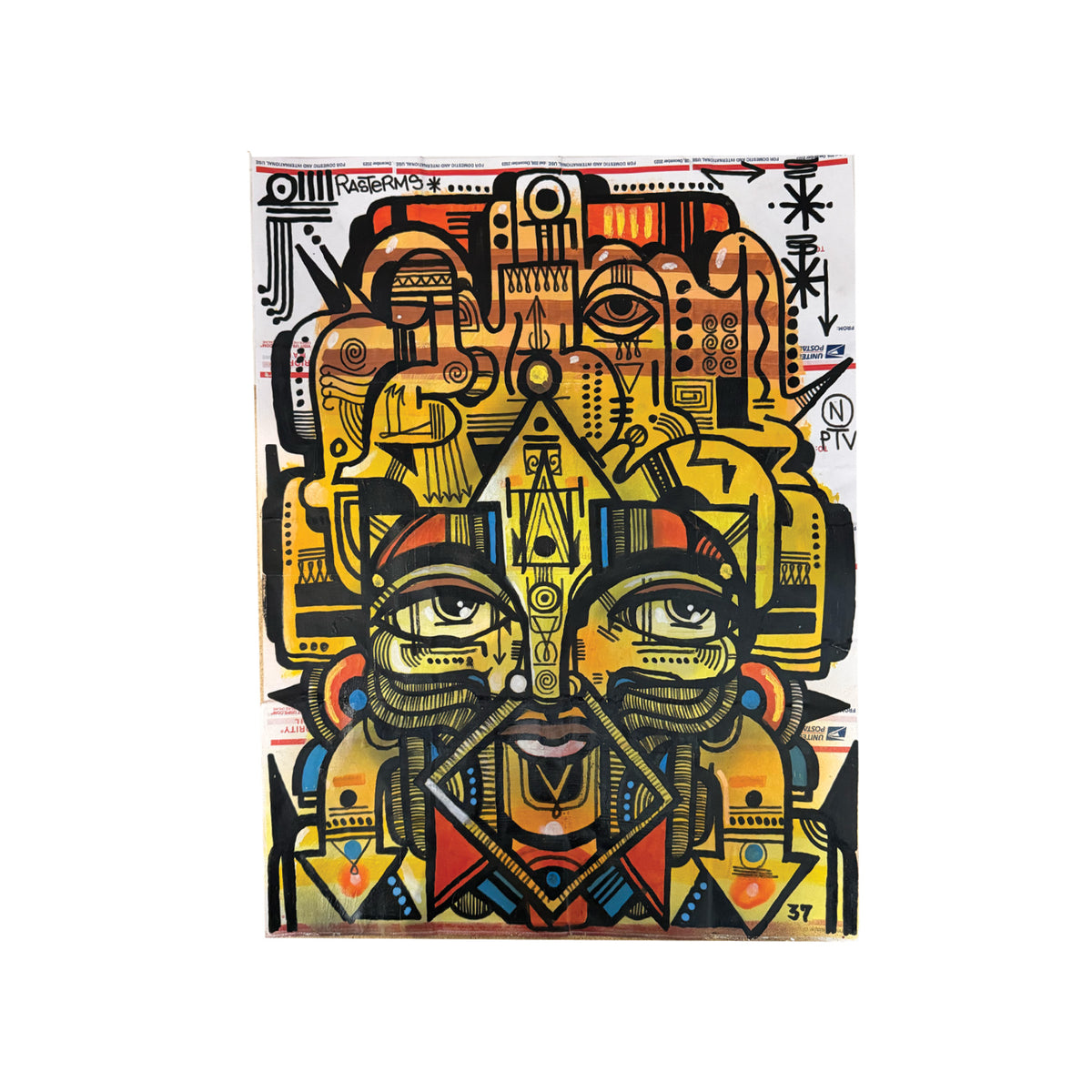 RasTerms Postal Sticker Piece 16 Panel "Urban Oracle 2"