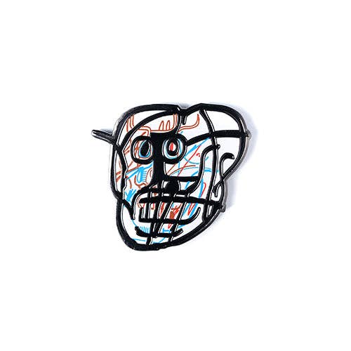 Basquiat Skull Pin