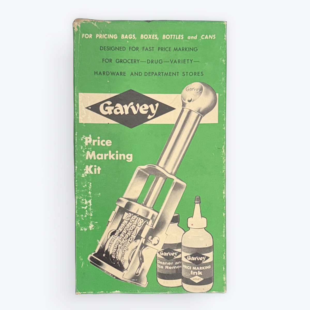 Vintage Garvey Violet Price Marking Ink Kit - Box 2