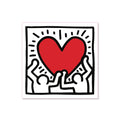 Keith Haring Holding Heart Magnet