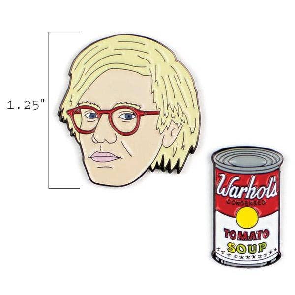 Warhol & Soup Can Pin Set
