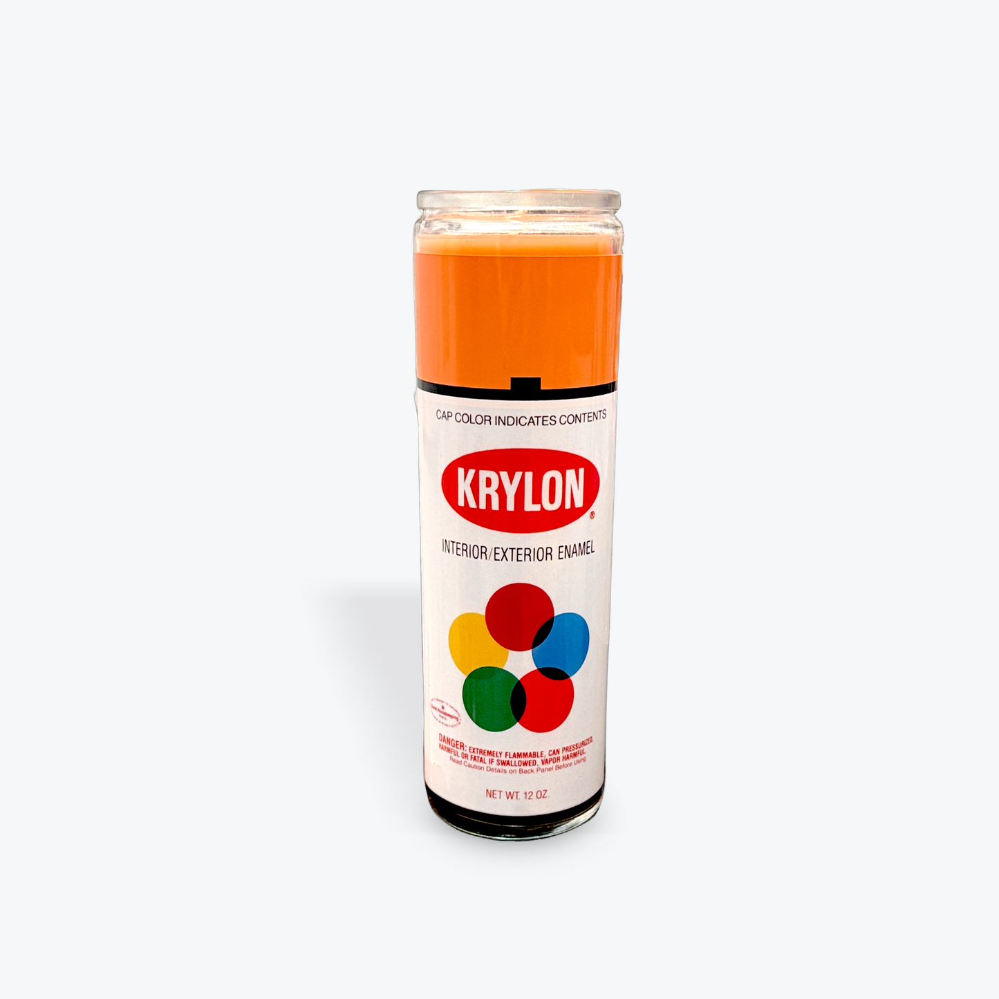 Spray Paint Prayer Candle