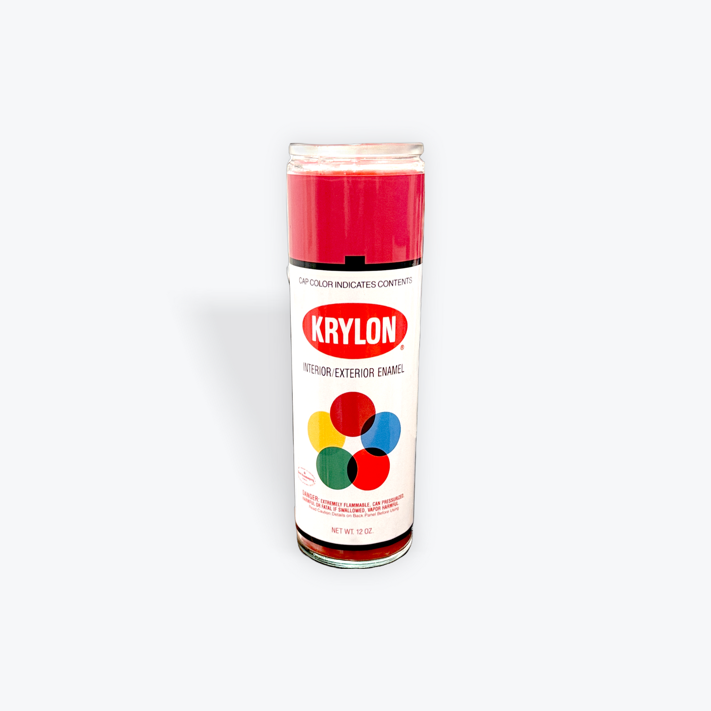 Spray Paint Prayer Candle