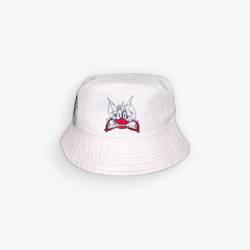 Slawn & Opake White Bucket Hat