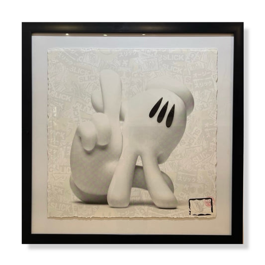 OG Slick Large Giclee Print: "LA Hands Toy" (Framed)