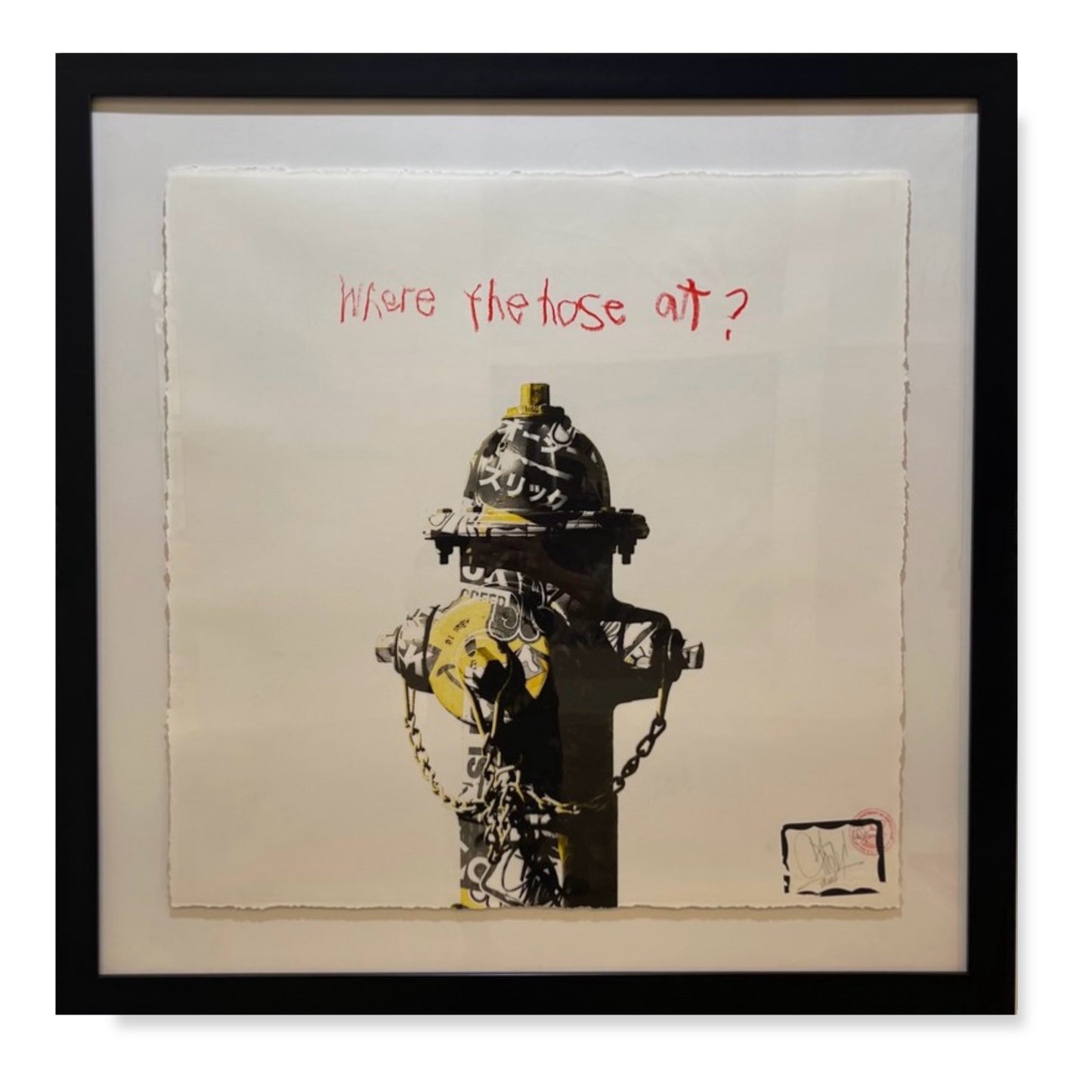 OG Slick Large Giclee Print: "Where the Hose?" (Framed)