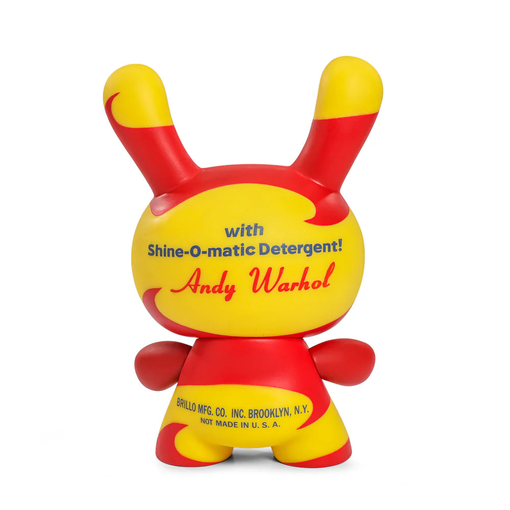 ANDY WARHOL 8" MASTERPIECE VINYL YELLOW BRILLO BOX DUNNY