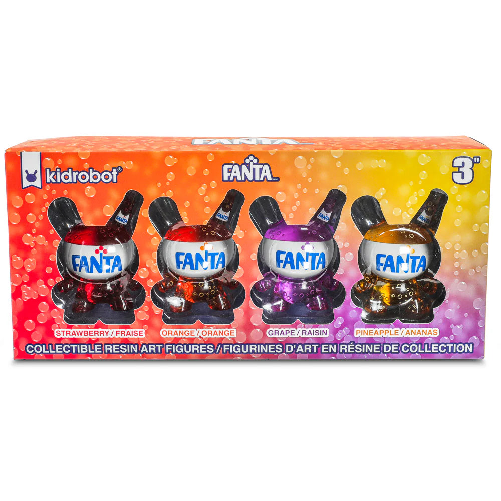 Fanta 3" Resin Dunny Art Figure 4-Pack