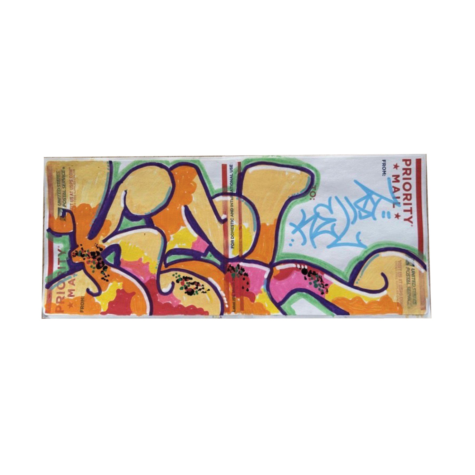 Kel Slap Postal Sticker 2 Panel "Untitled 2"