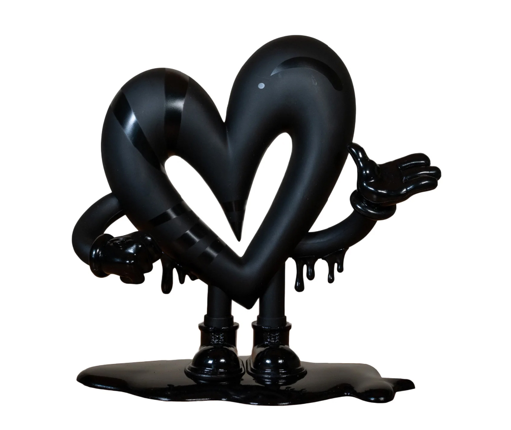Open Heart Black vinyl figure by Jason Naylor