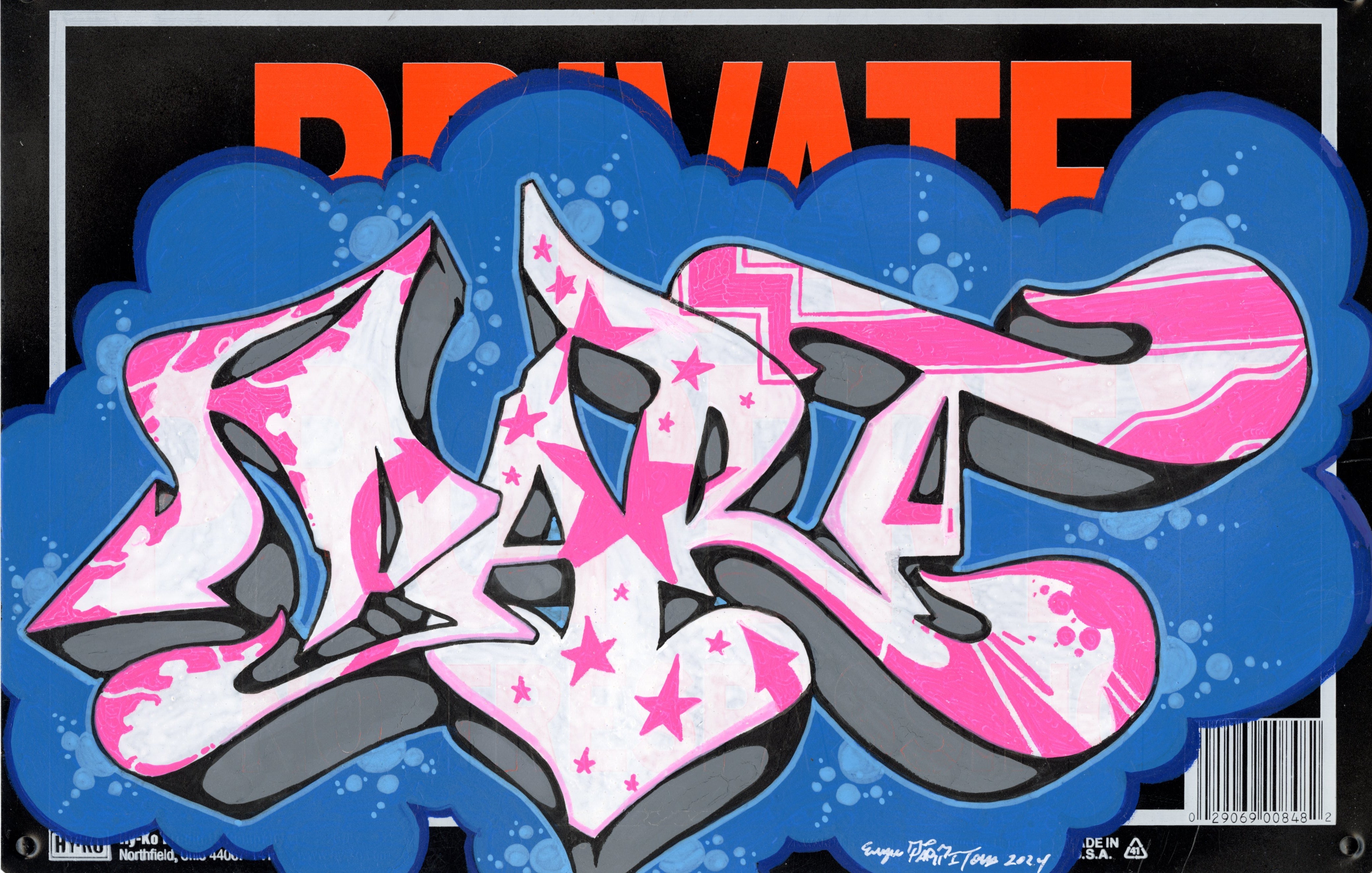 fromグラフィティーアート M2D ZEROSY 絵画BLACK BOX グラフティー