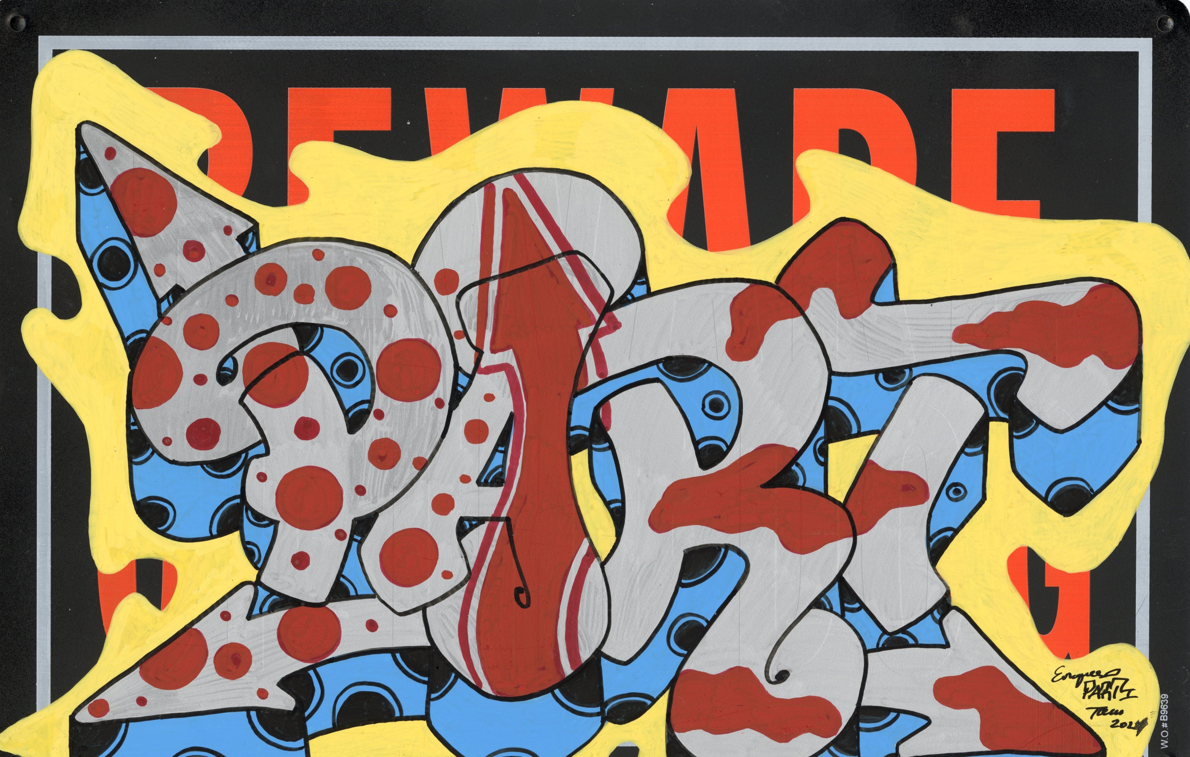Part One Original Painted Aluminum Sheets - Part One, 3 of 12, 14 x 9"