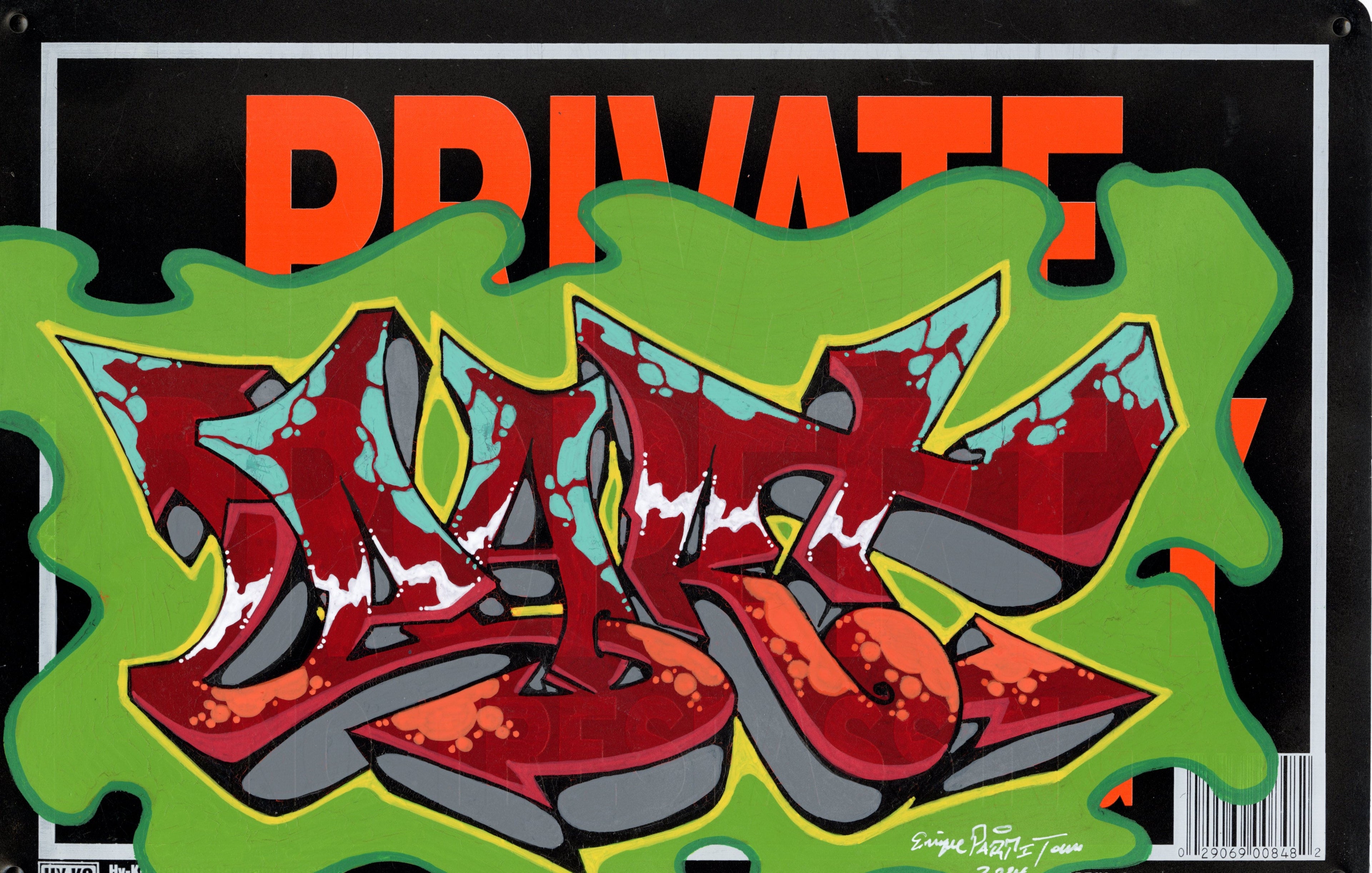 Part One Original Painted Aluminum Sheets - Part One, 5 of 12, 14 x 9"