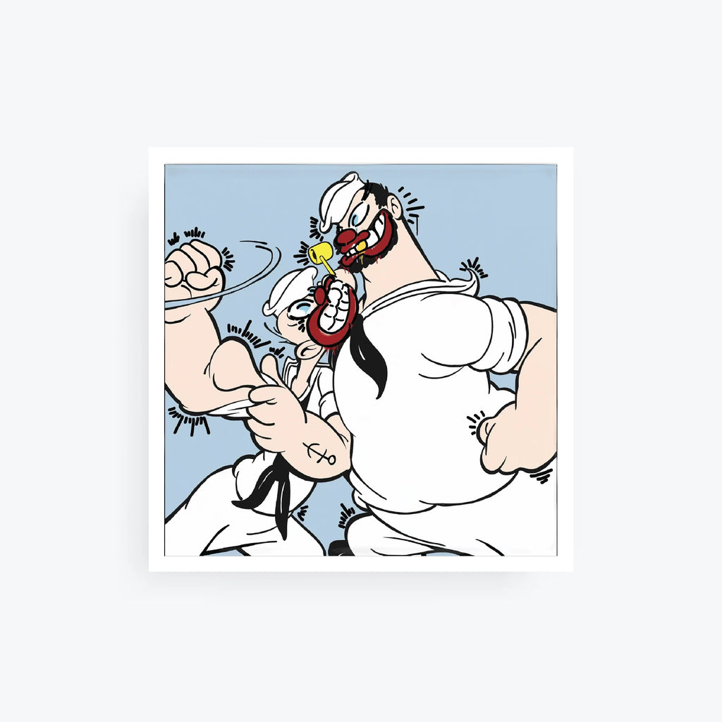 Limited Edition Signed Slawn & Opake Print Popeye