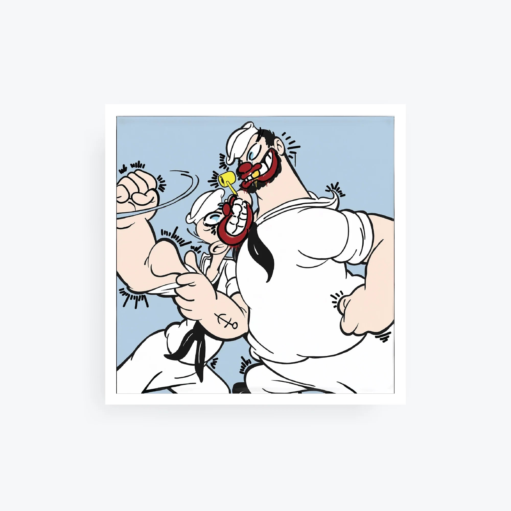 Limited Edition Signed Slawn & Opake Print Popeye