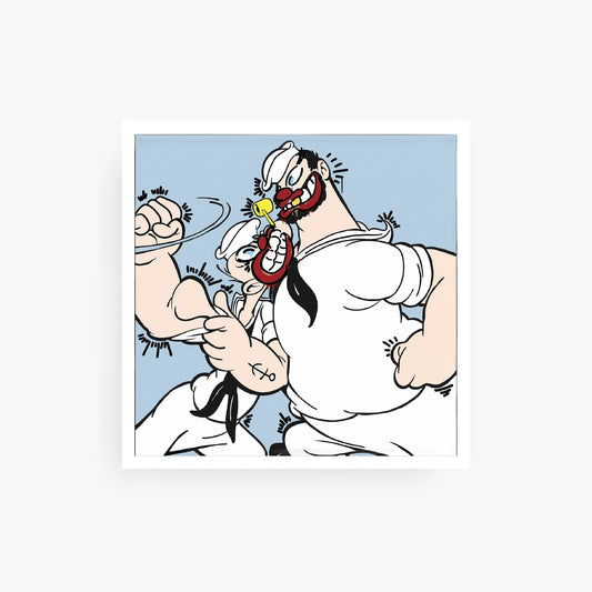 Limited Edition Signed Slawn & Opake Print Popeye