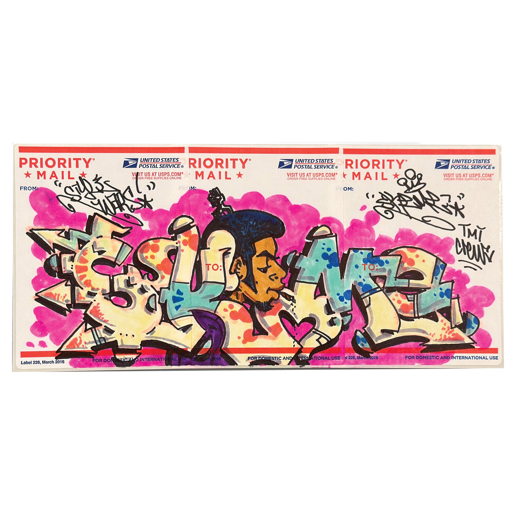 Skeme Slap Postal Sticker 3 Panel "Style Wars"