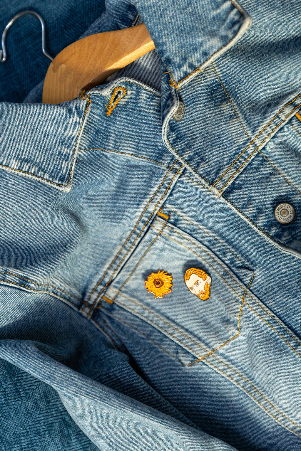 Van Gogh and Sunflower Pin Set