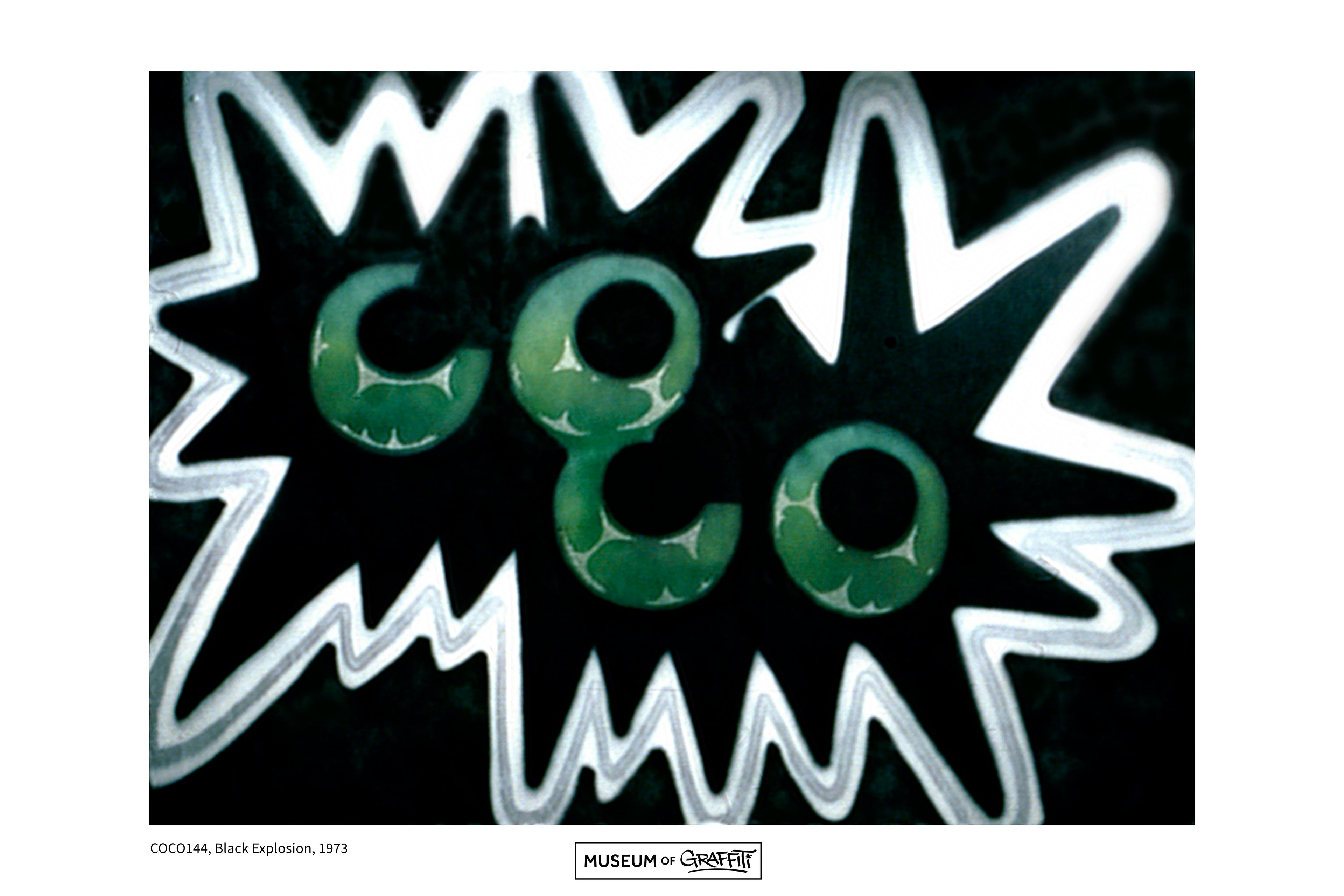 COCO144 'Black Explosion' Poster SIGNED