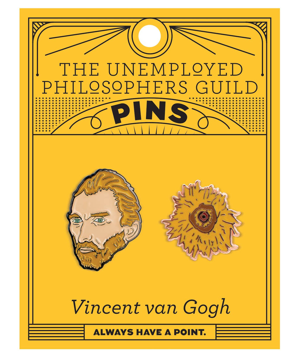 Van Gogh and Sunflower Pin Set