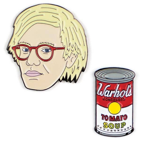 Warhol & Soup Can Pin Set