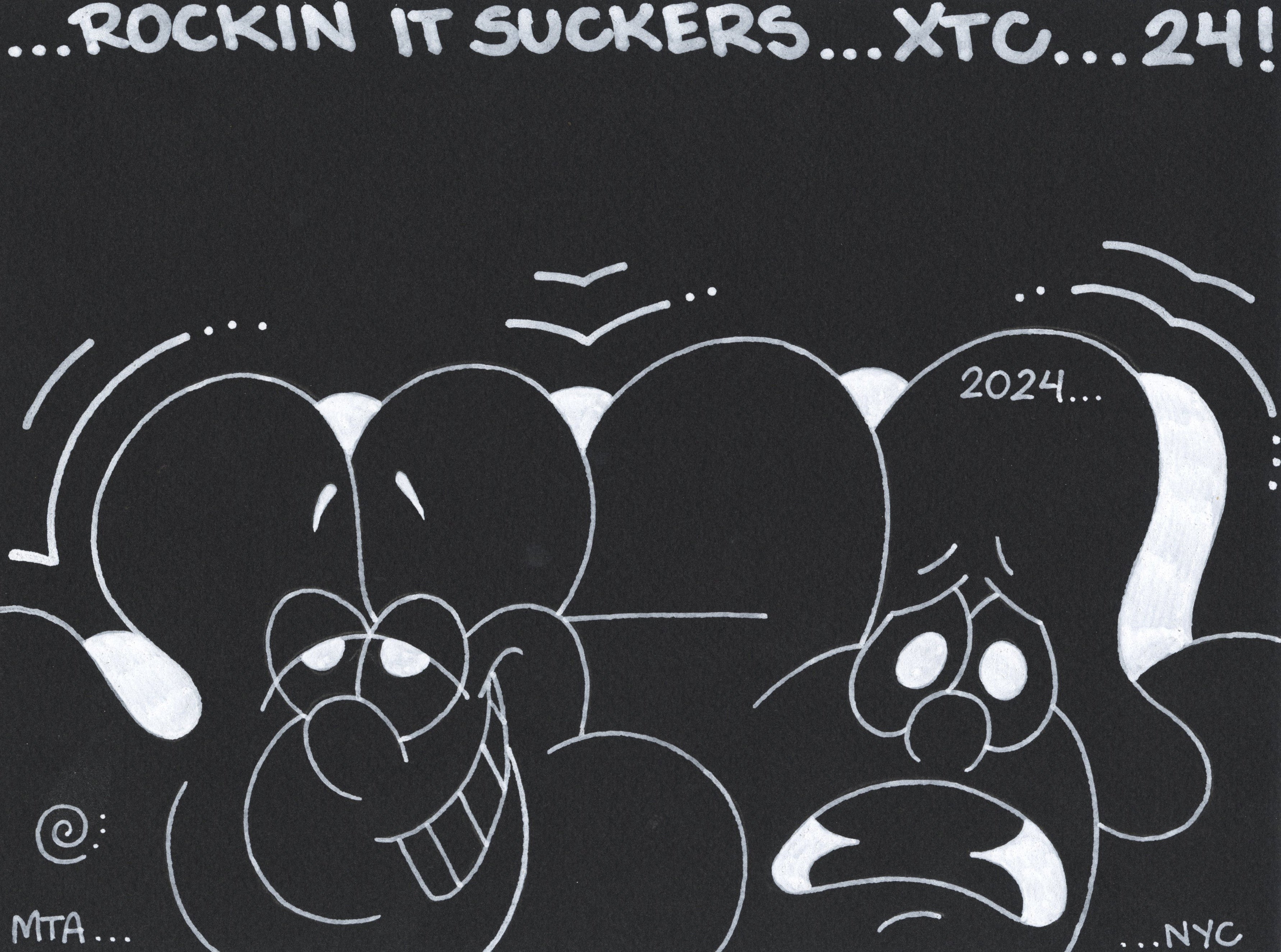 Giz Original Paper Drawings - Giz, 1 of 7, 12 x 9"