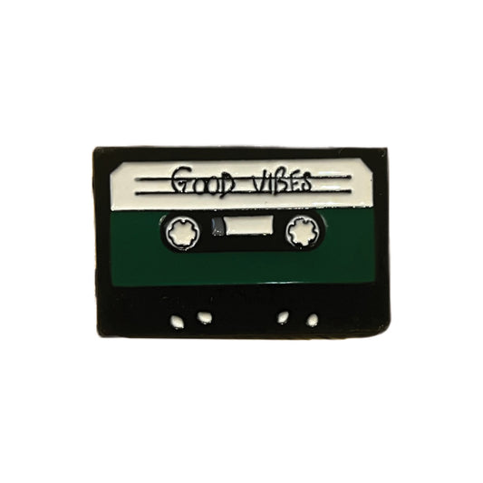 Good Vibes Cassette Tape Pin