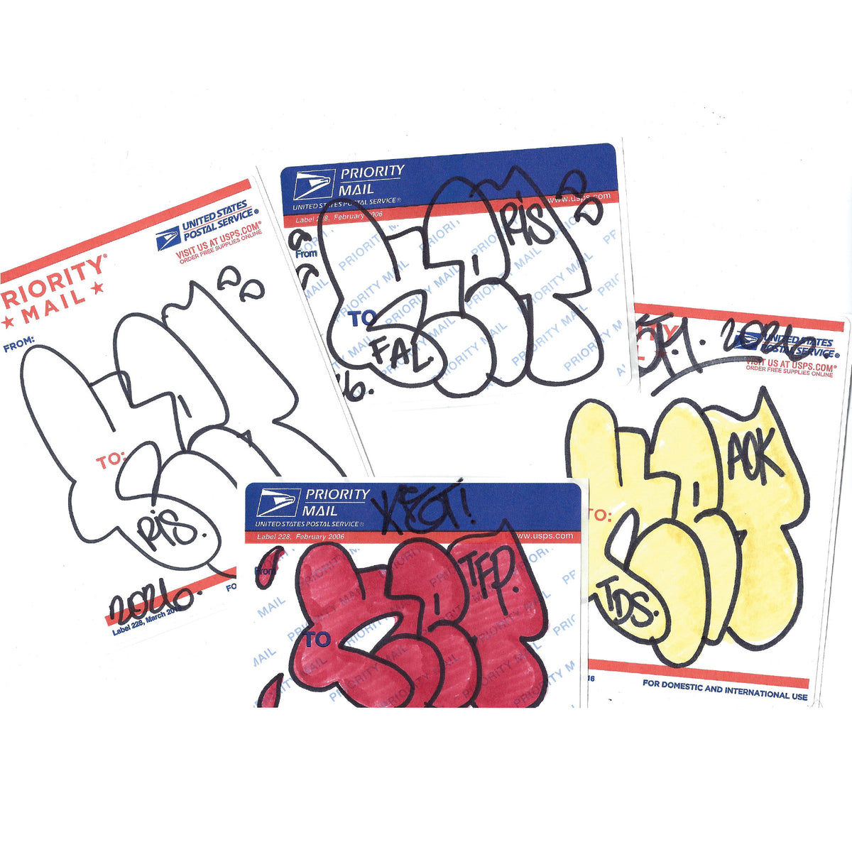 Random KET Throwie Postal Sticker