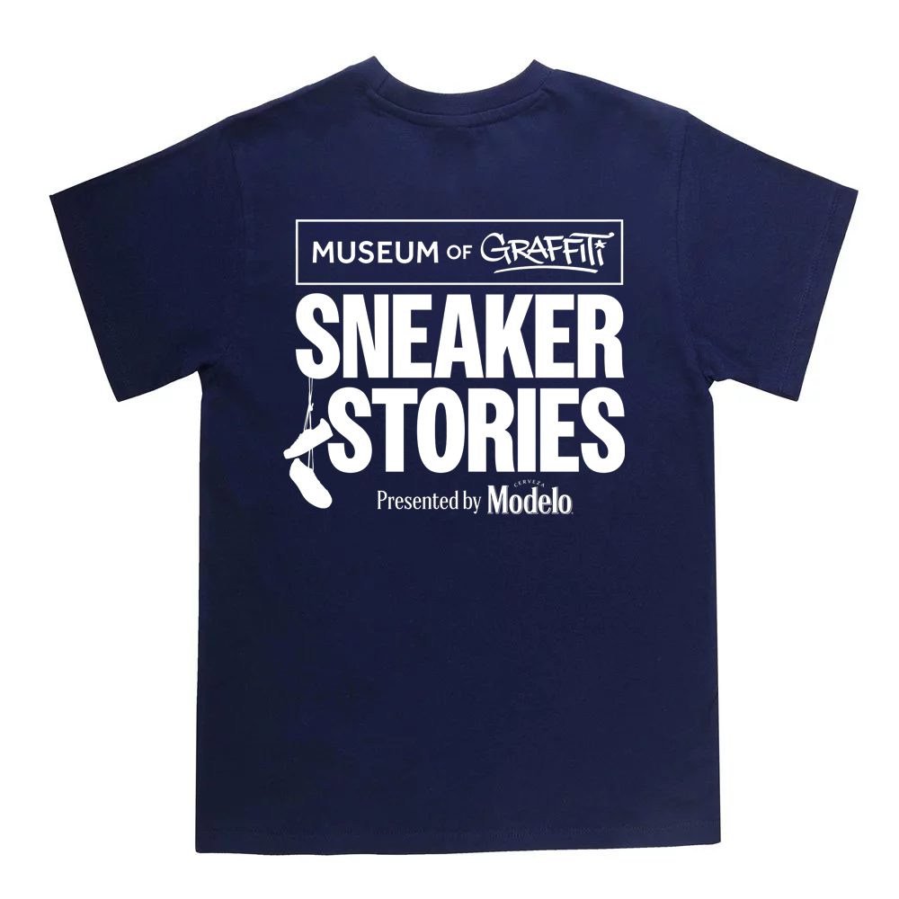 Sneaker Stories Tee - Navy Blue