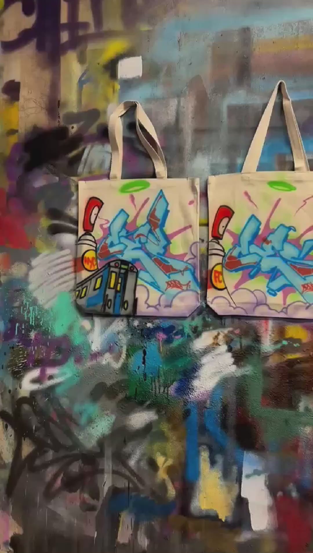 CES Custom Airbrushed Tote Bag – Museum of Graffiti