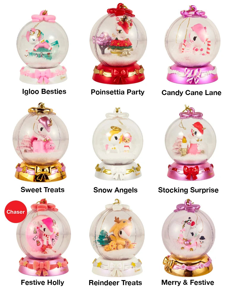 Tokidoki Snow Globe Ornaments Unicorno Blind Box