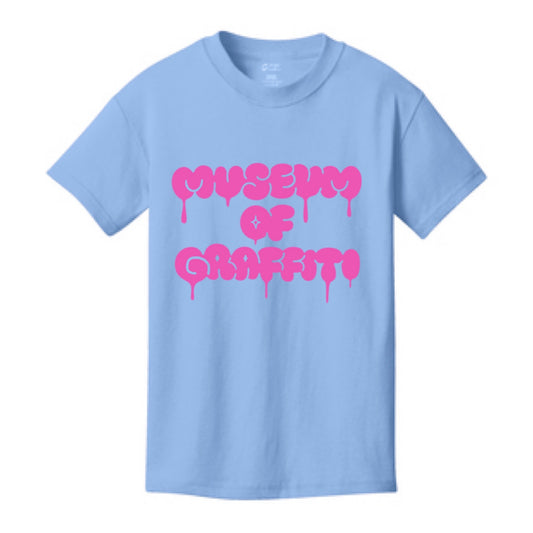 Kids - Blue Cotton Candy Logo Tee