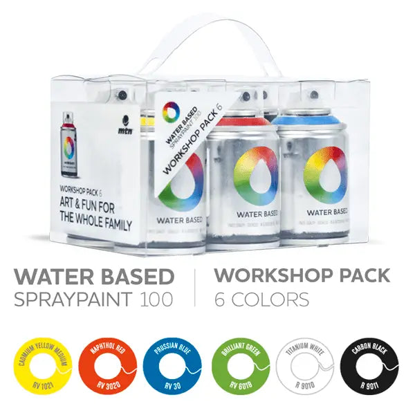 MTN Water Base Spray Paint 100ml 6Pack