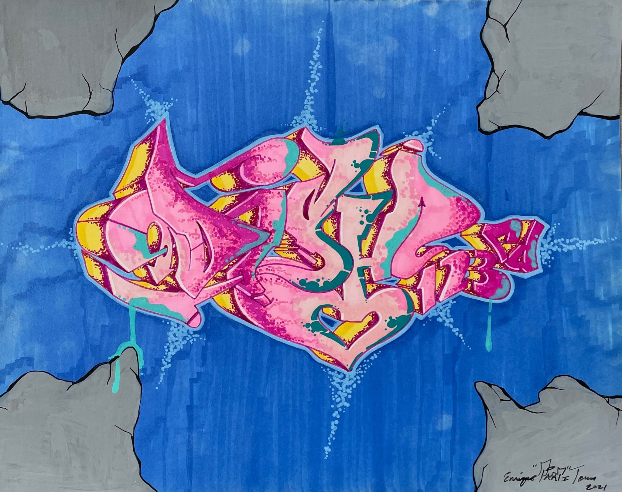 PARTONE Blackbook Streetart Graffiti – Carnet De Croquis Signé OBEY, CRASH, TAKI, DAZE, SEEN