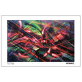 Saber exhibition poster by museumofgraffiti with multicolored graffiti and street art, exhibition artwork, 11 inch x 17 inch